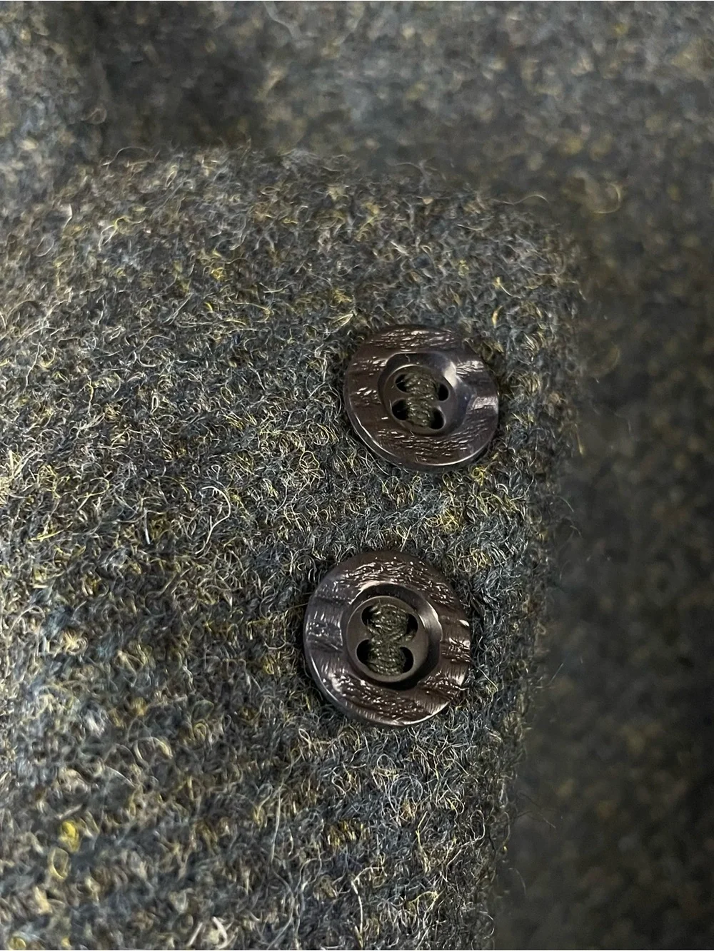Vintage Harris Tweed Blazer 40 1960s Union Tag Virgin Wool Partially Lined